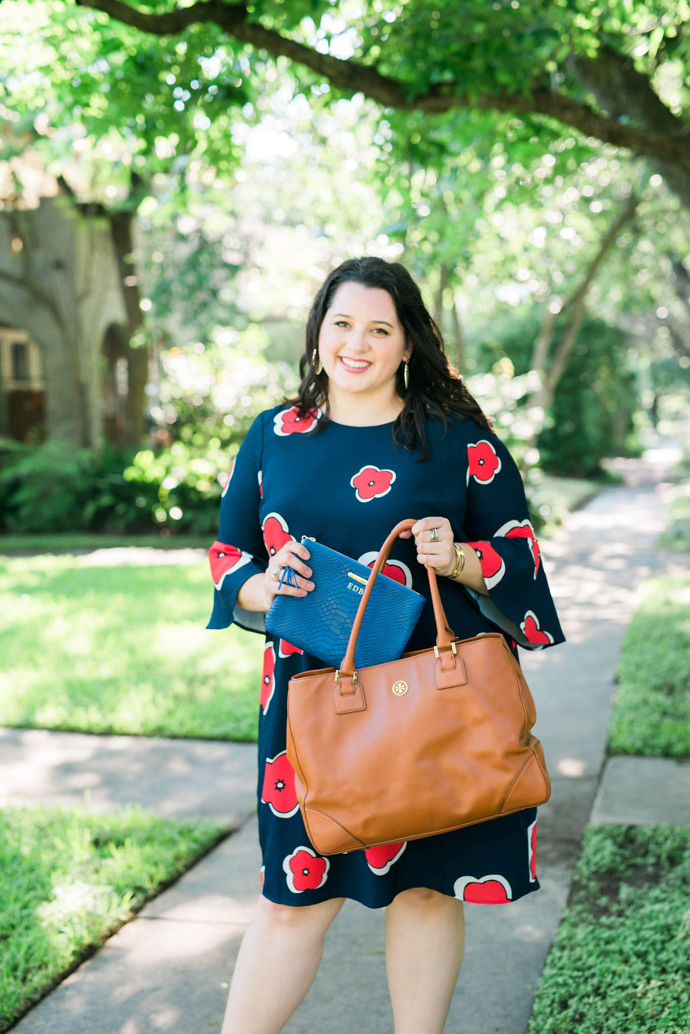Work to Play | Something Gold, Something Blue Curvy Plus Size Fashion Blog | What to wear to work, business casual to happy hour attire, floral dress, Eloquii