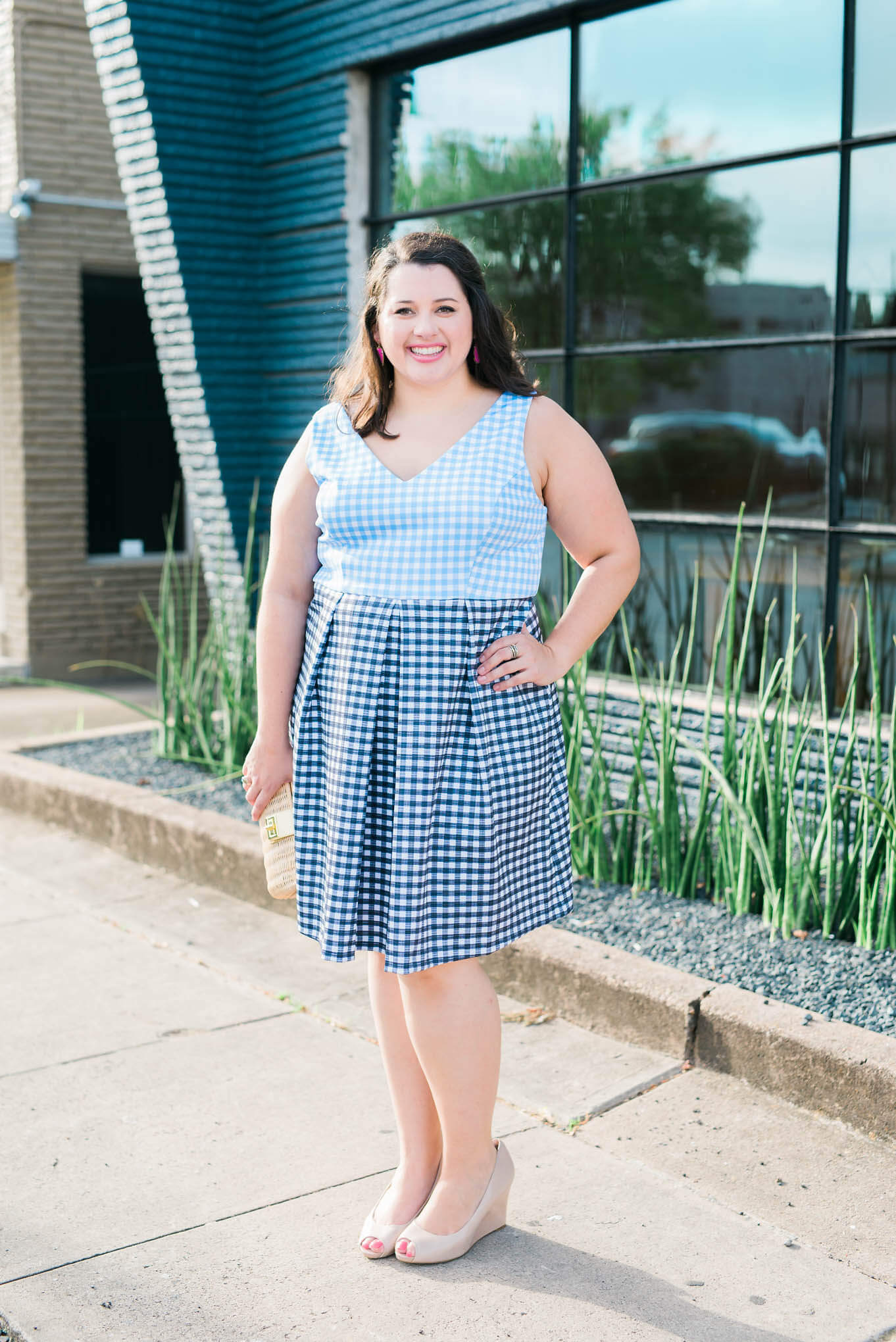 Wedding season is starting to wind down, but I have another wedding attire post to share with you for those cooler weather fall weddings. - Something Gold, Something Blue a curvy style blog by Emily Bastedo