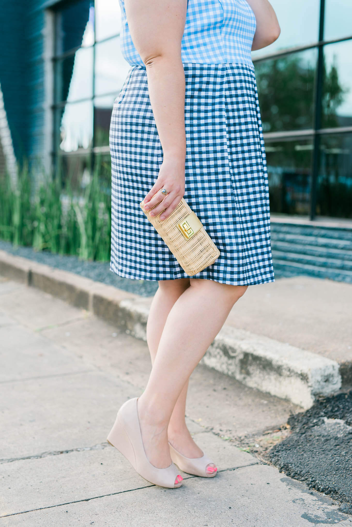 I loved attending one of my fellow choir gals wedding a few weeks ago and this Eloquii gingham dress would have made for the perfect outfit. - Something Gold, Something Blue a personal curvy style blog by Emily Bastedo