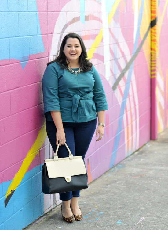 How to wear jeans to work - My company recently went to a flexible dress policy where we can wear jeans to the office. I am challenging myself to style different work outfits that are both appropriate for business casual office and ready for happy hour.