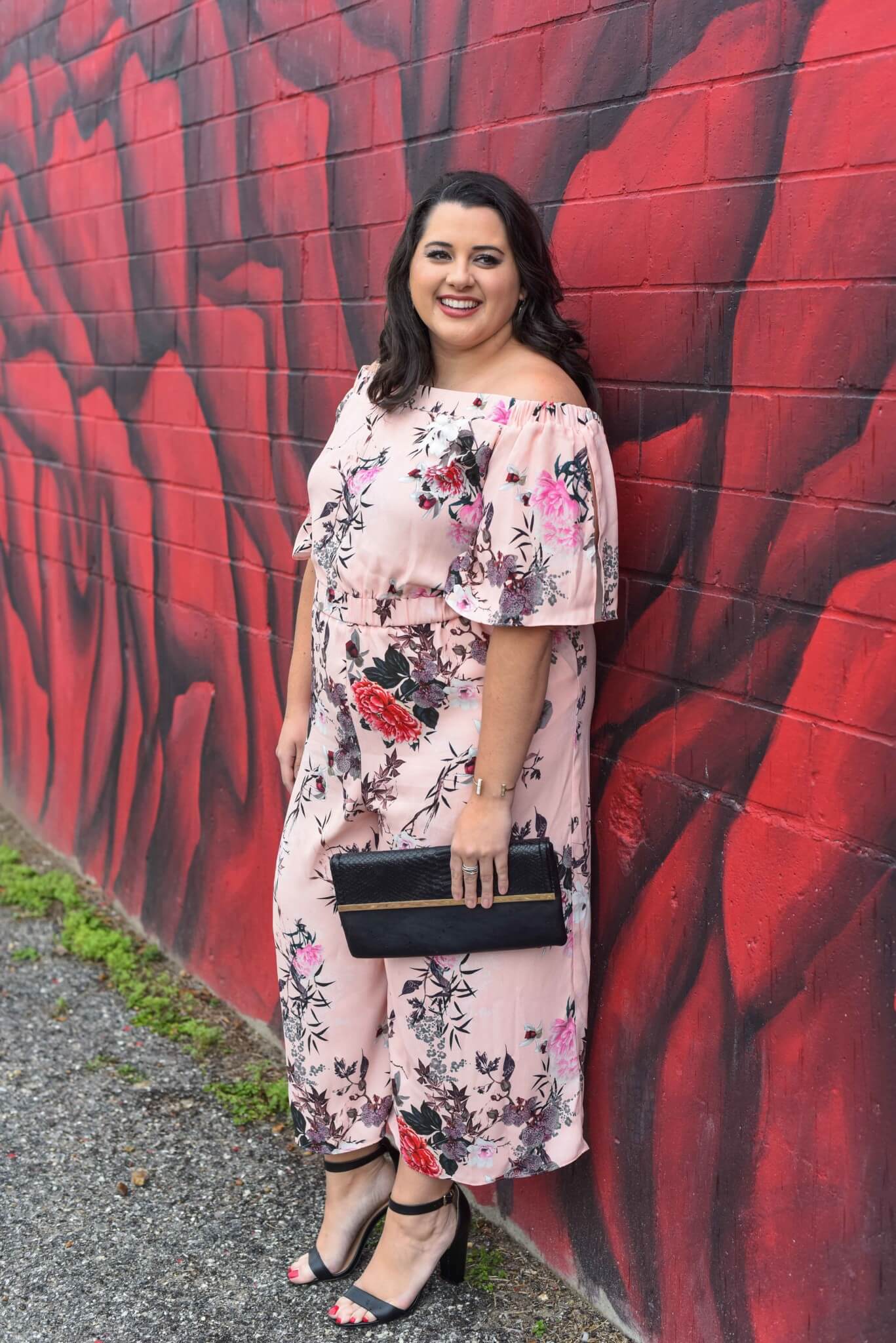 Spring style, how to wear a jumpsuit, how to rock an off the shoulder jumpsuit, off the shoulder, jumpsuit, body positivity, body confidence, confidence, change, love yourself, body positive, confident woman 