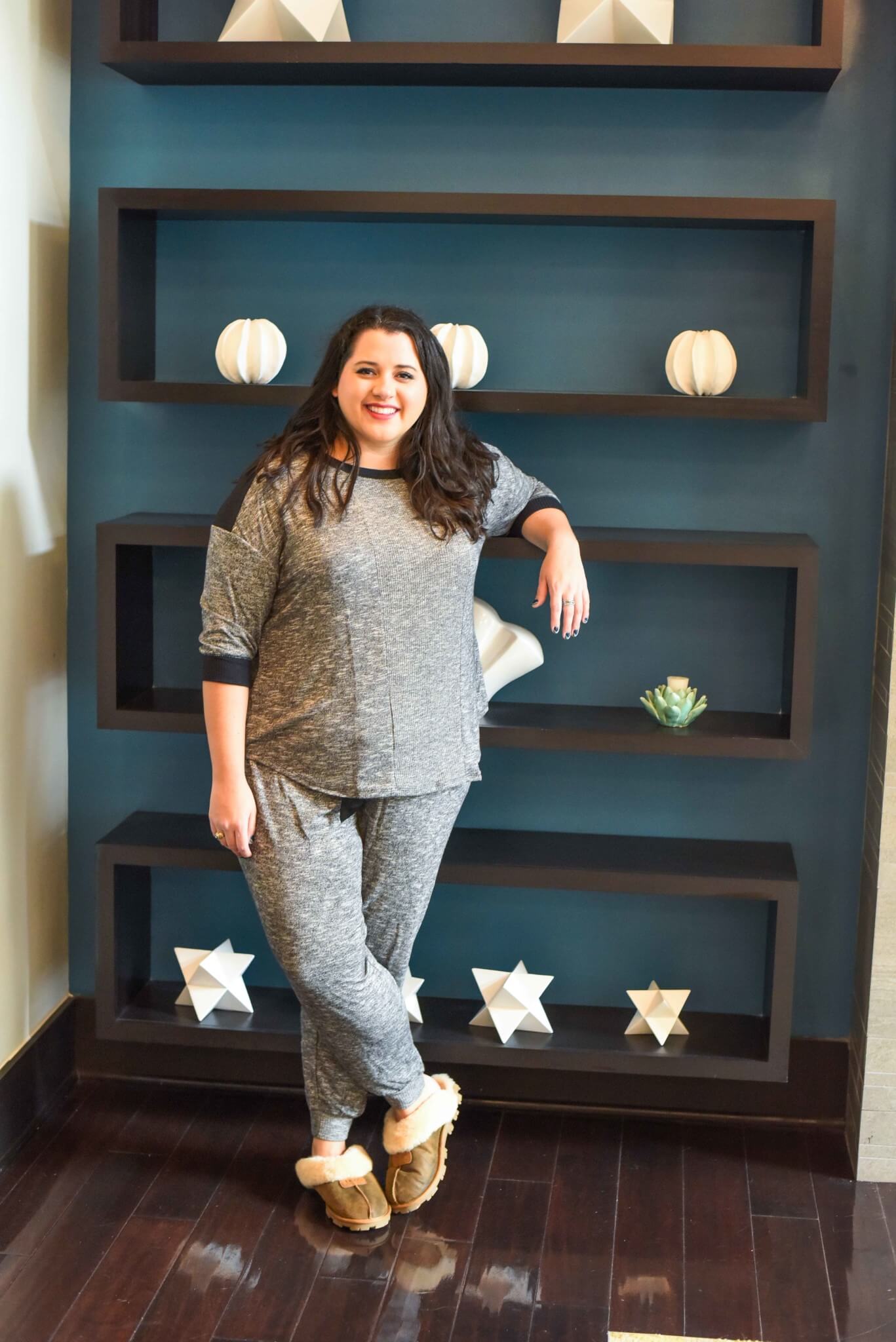 AD: Finding plus size pajamas can be difficult, luckily @Kohls offers a ton of affordable and cute PJ sets perfect for your upcoming holiday gatherings. #Kohls #KohlsSleep - Getting a Better Night's Sleep with Kohl's Plus Size Pajamas by popular Houston fashion blogger Something Gold, Something Blue