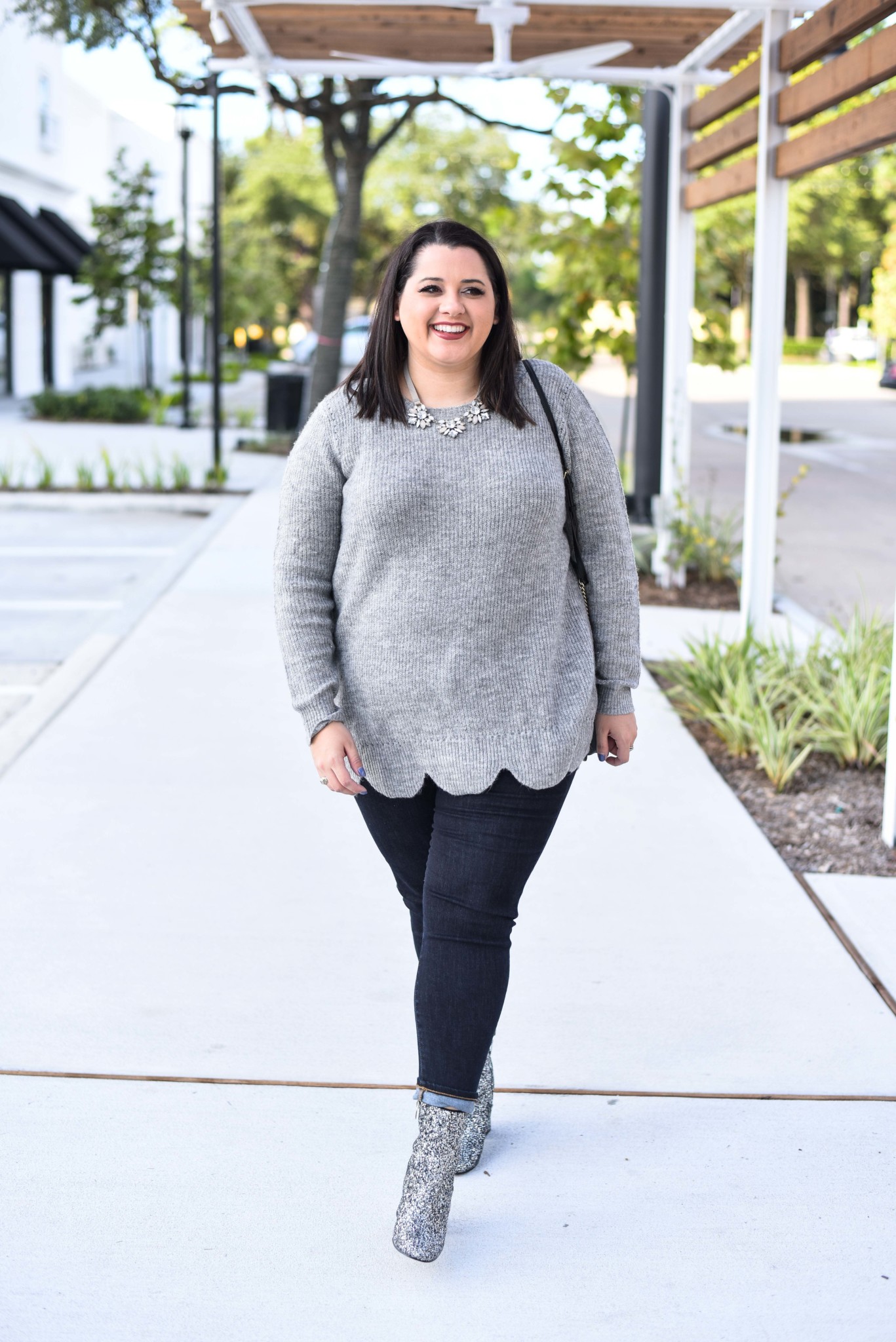 Scallop Hem Sweater from Lane Bryant - currently 40% off during Cyber Week