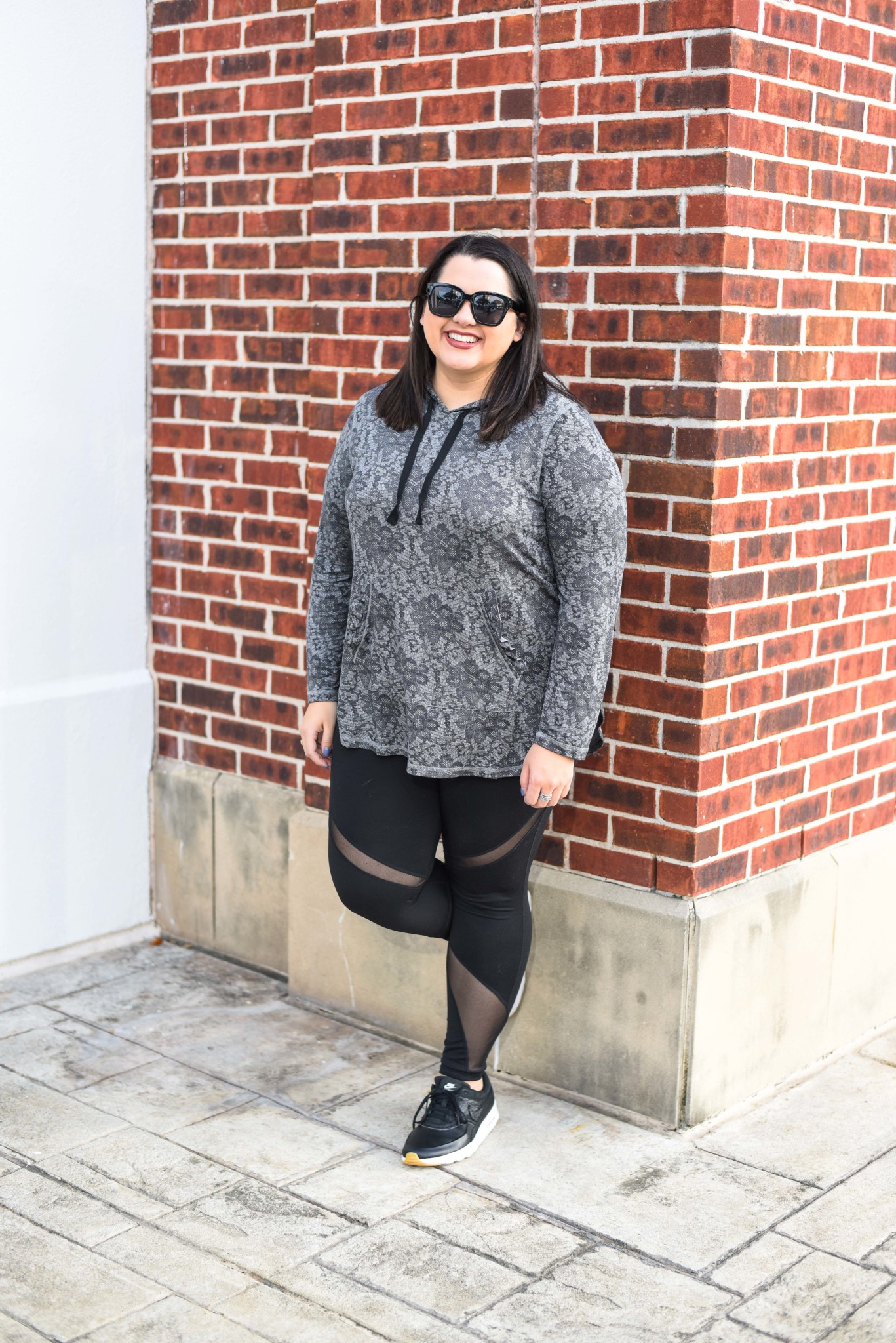 LIVI Activewear Hoodie with Ruffle Detail on Sale during Lane Bryant's Cyber Week Sale