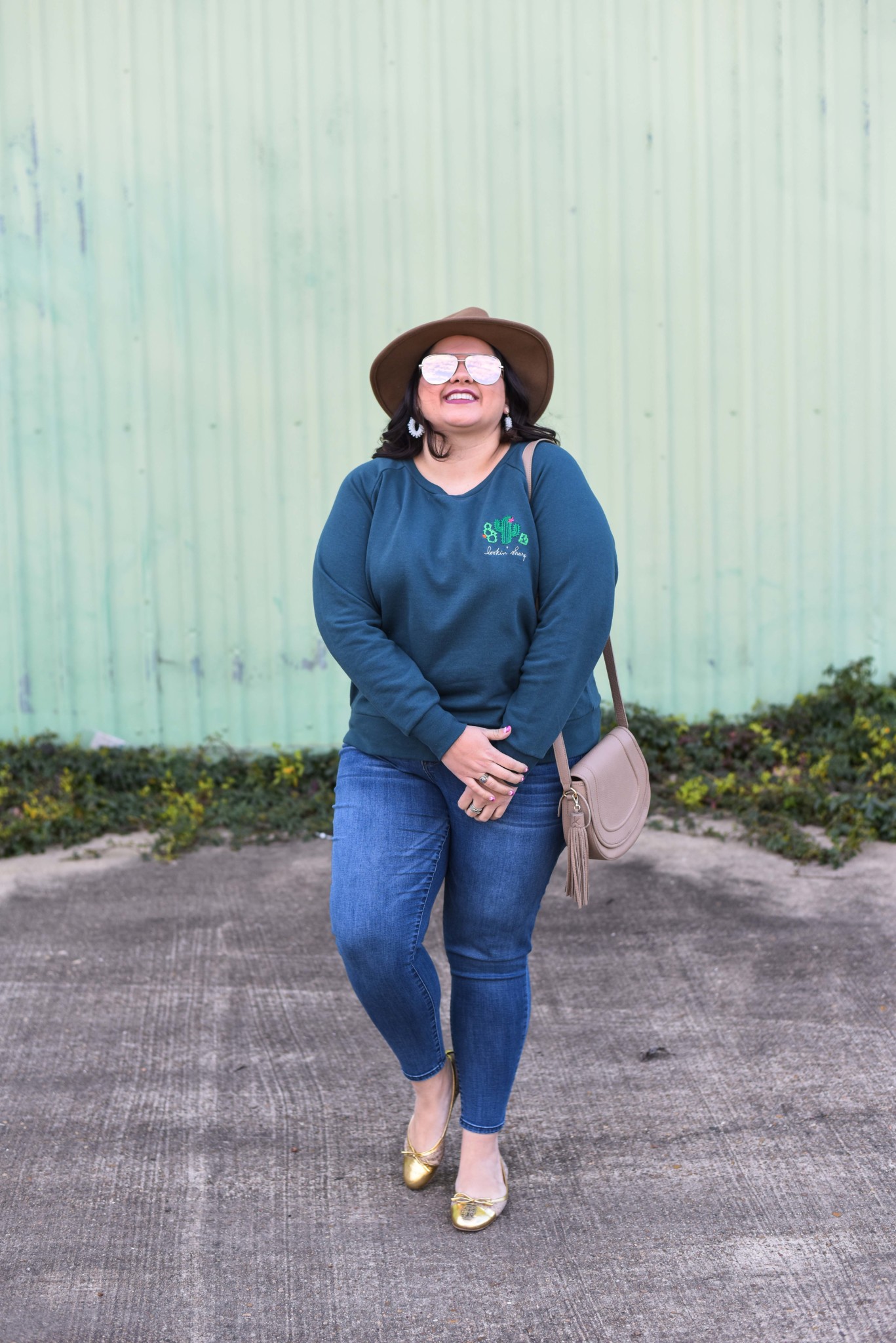 The Ori Embroidered Sweatshirt is one of the comfiest items I have ever worn. And the embroidery adds an extra hint of glam for a day out.