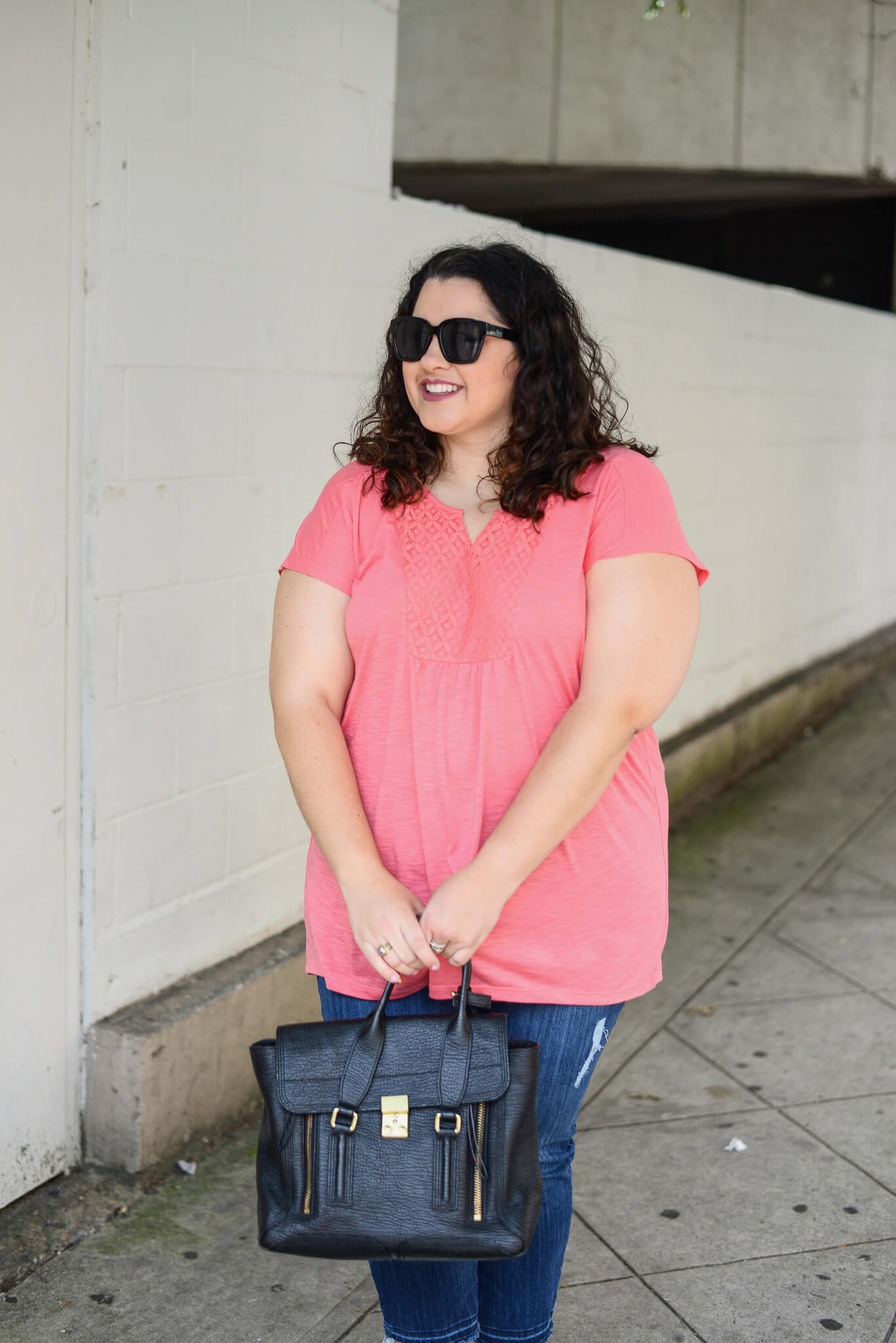 Exploring my own city is a lot of fun and doing so in bright colors is even better. This cotton short sleeve top from Just My Size is perfect for the Houston summers