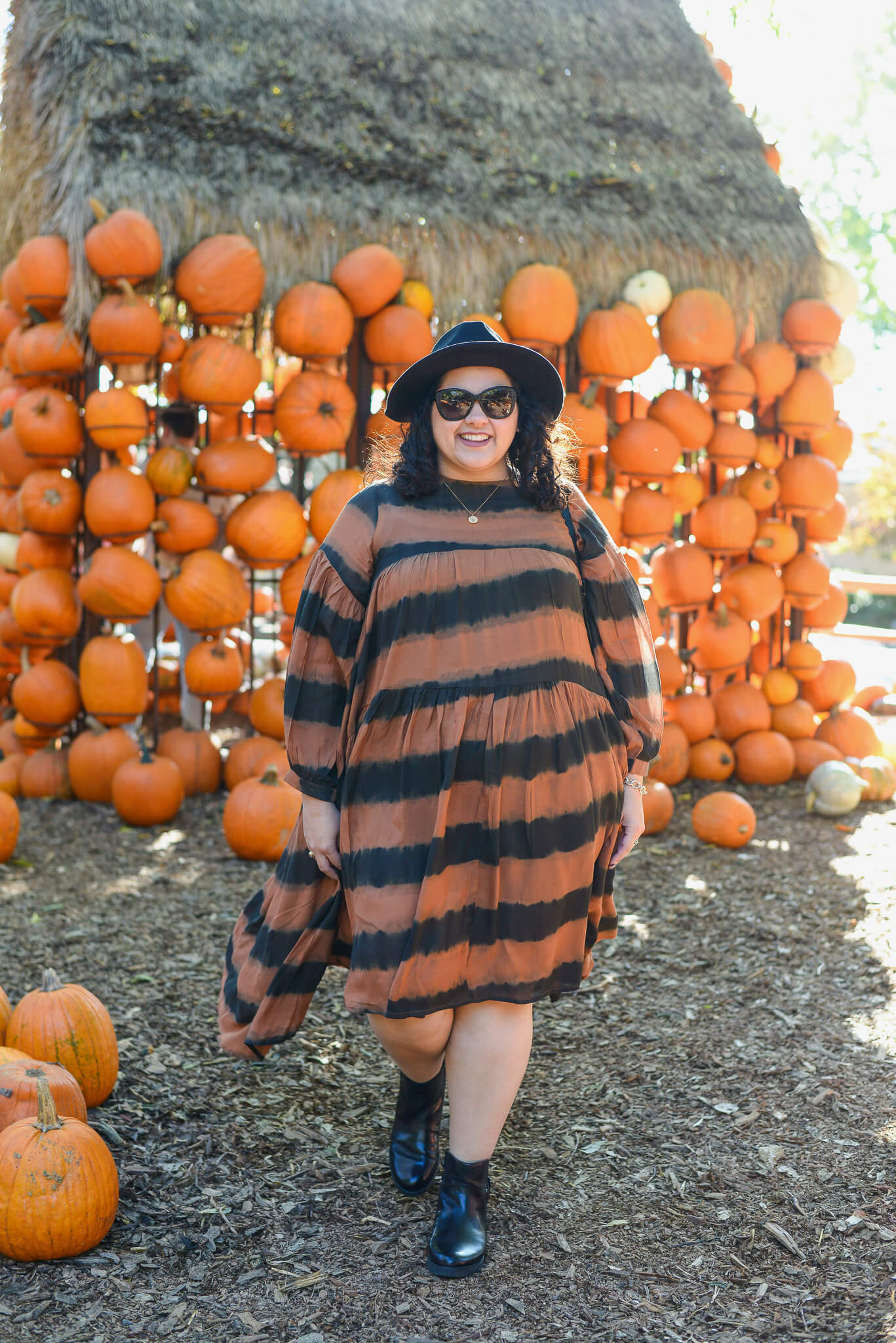 Anthropologie's plus size collection, A+, has been nothing short of it's name and this orange and black tunic does not disappoint. 