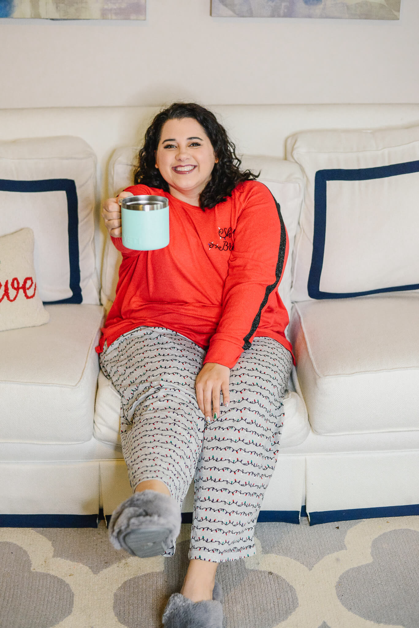Cheers to finding the best plus size Christmas PJs