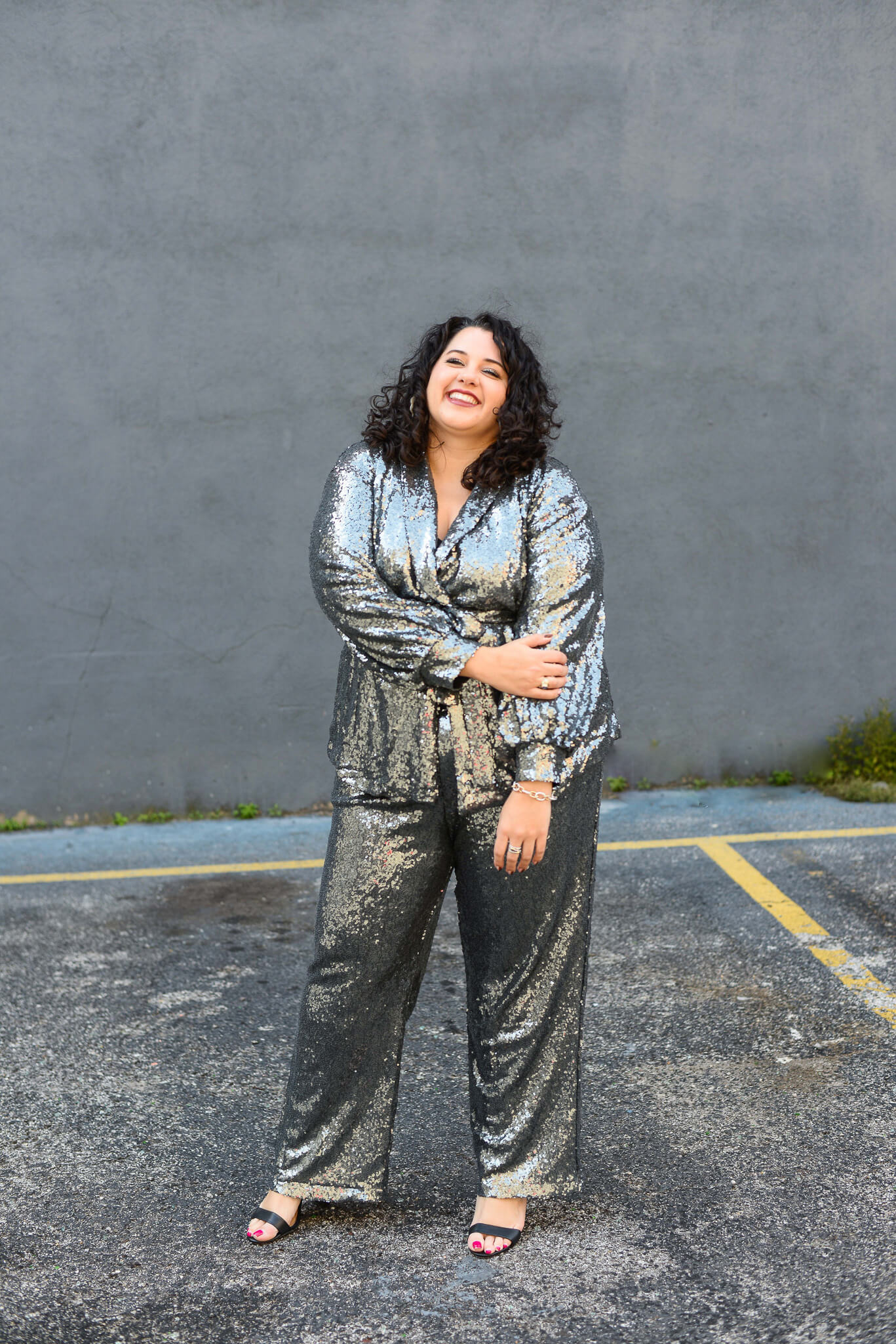 I've always loved picking out the perfect New Years Eve outfit and this plus size sequin suit is perfect to ring in the new decade!