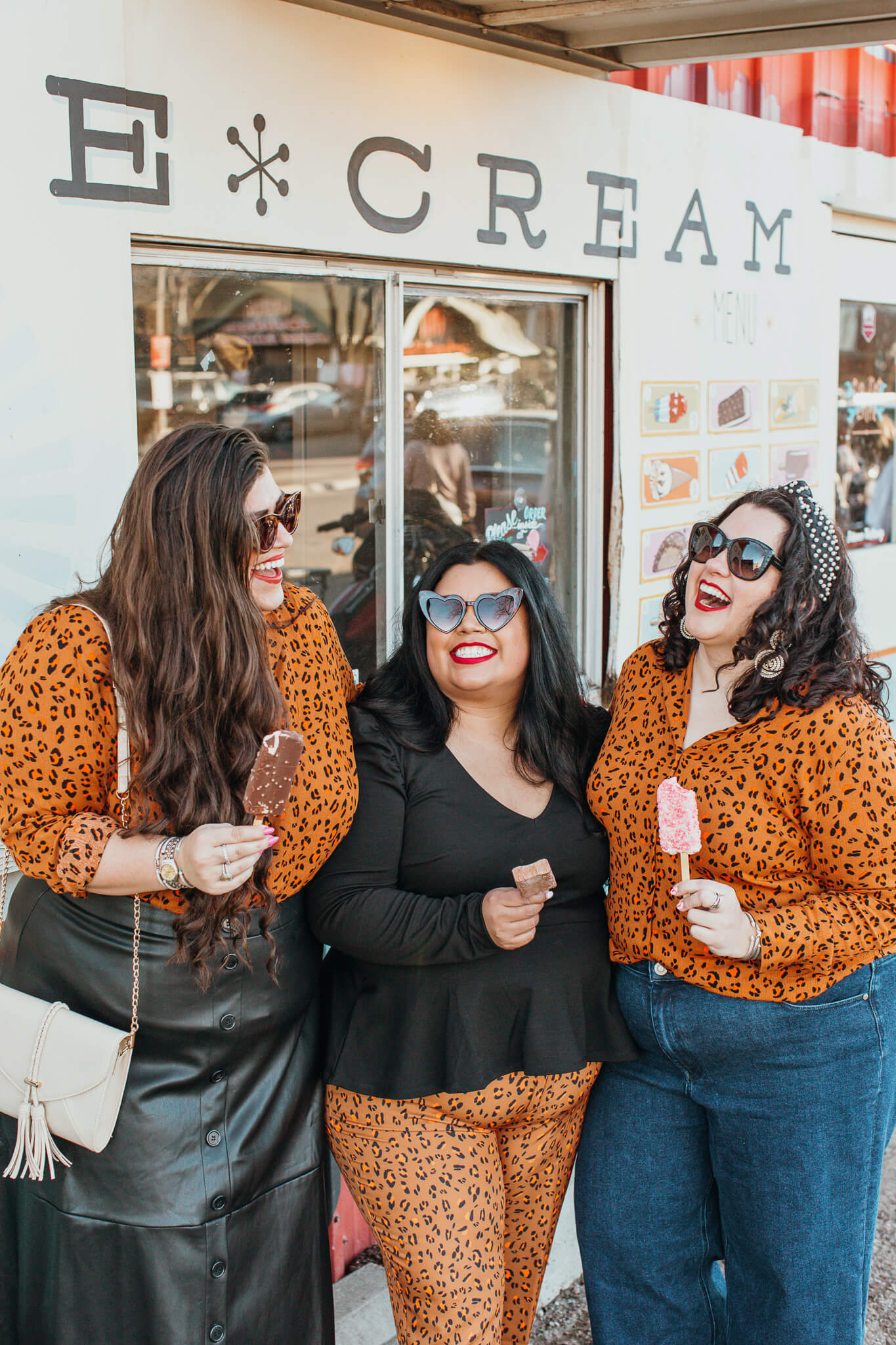 How to style a cheetah button down top