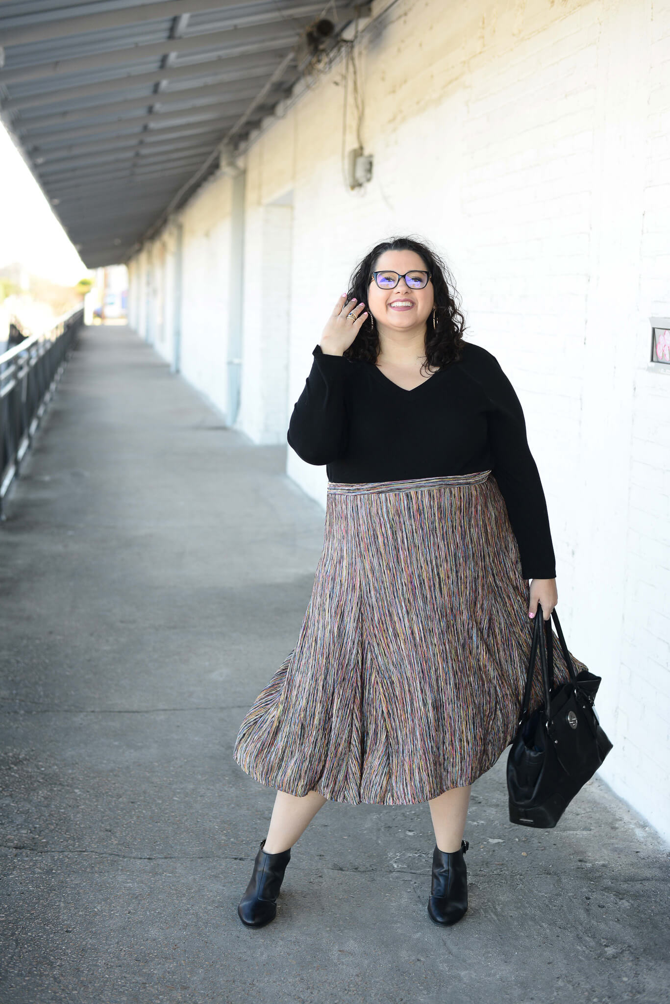 How to wear a plus size skirt 