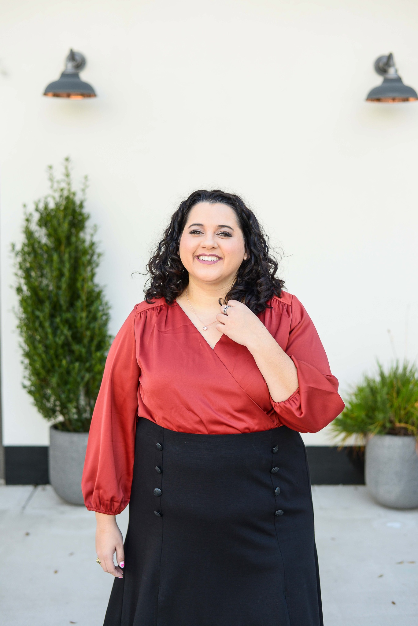 Soaking up all of the confidence vibes in this Lane Bryant plus size blouse