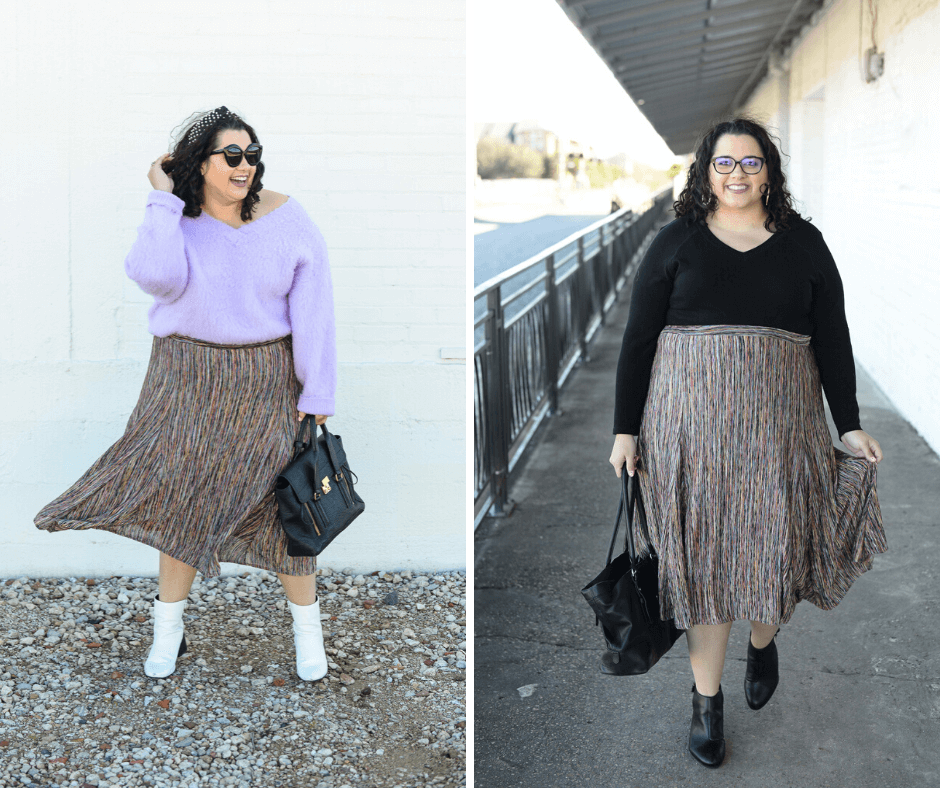 How to style a plus size skirt for work and play