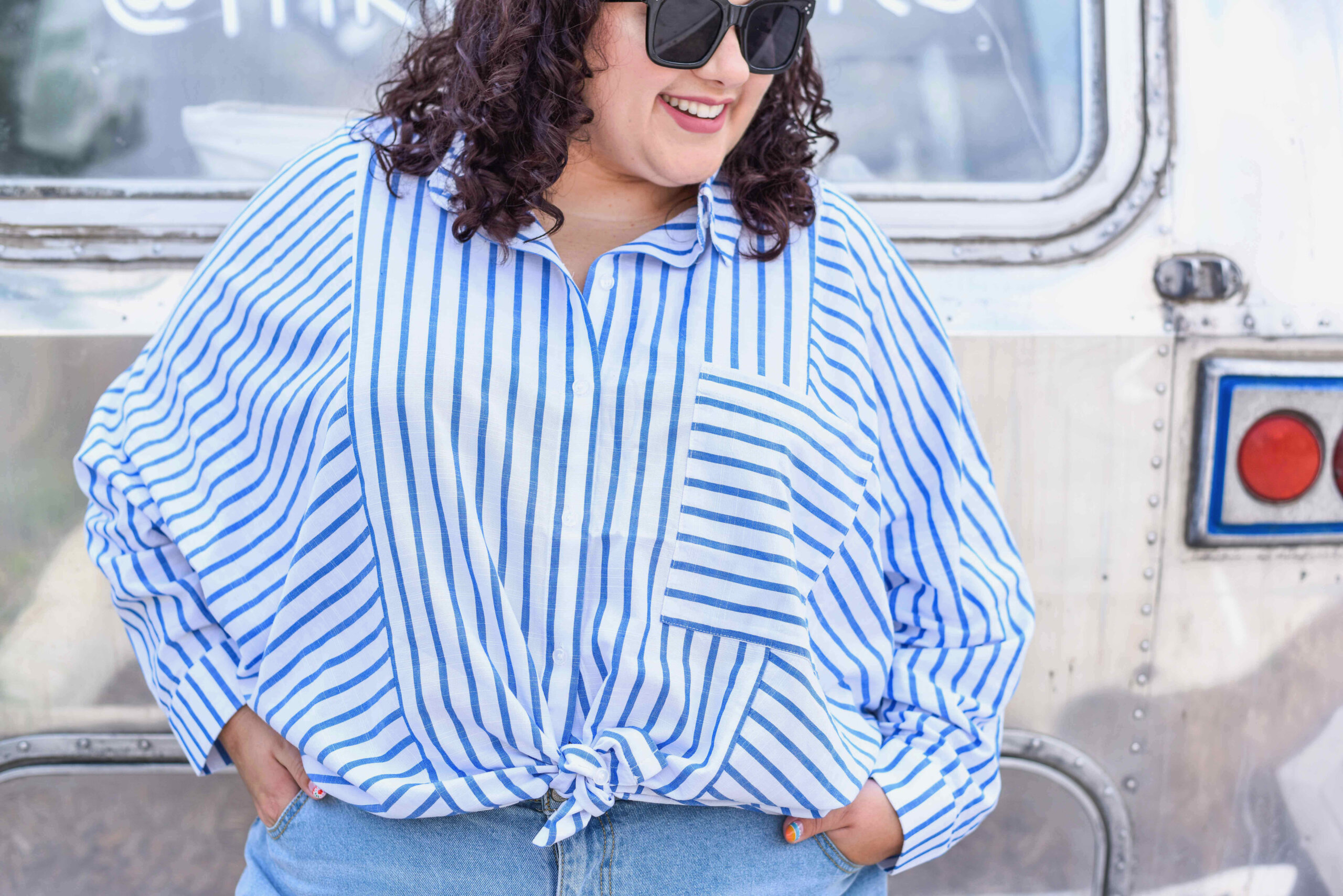 How to style striped shirt plus size